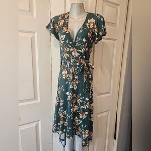 Floral Wrap Dress